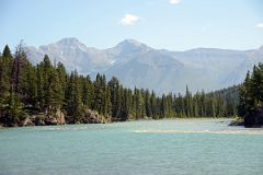 38 Bow River And Mount Inglismaldie And Mount Girouard From Banff Bow Falls In Summer.jpg